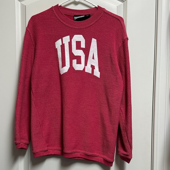Pennant Tops - USA Red Long Sleeve Top - Never Worn
